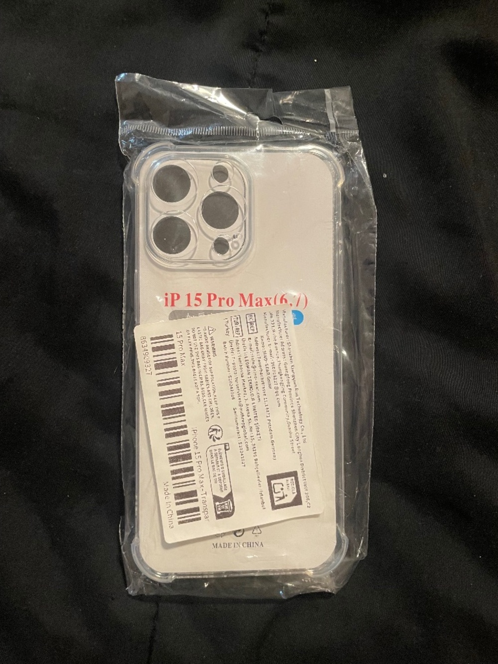 iPhone 15 Pro Max Clear Case New Sealed Transparent - As Pictured